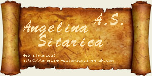Angelina Sitarica vizit kartica